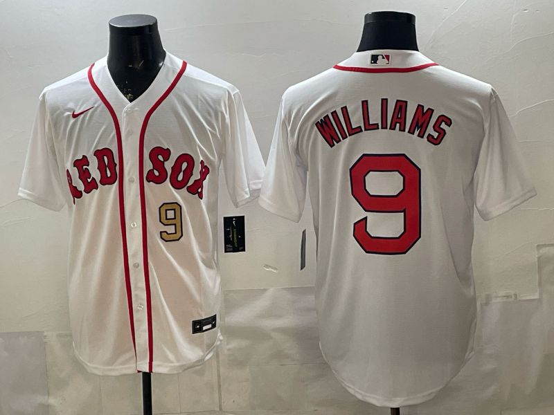 Men 2026 Boston Red Sox #9 Williams White Game Nike MLB Jersey style 002->boston red sox->MLB Jersey